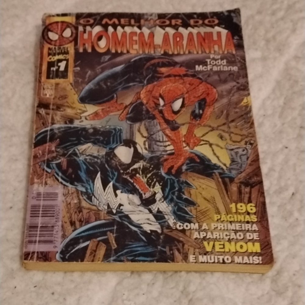 O Melhor Do Homen-Arahna 1 Spider-Man Comic Todd McFarlane Portuguese